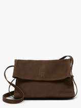 Cross Body Tas Cavalier Nubuck Leder Etrier Bruin cavalier nubuck ECAN135M